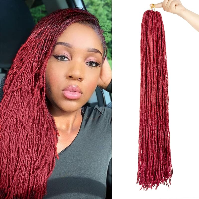 5 Packs Faux Locs Crochet Hair 36inch Straight Goddess Locs Crochet Braids Micro Afro Locs Crochet Hair Dreadlocks Mini Locs Styles