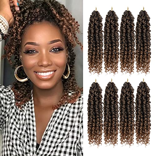 Pre-Twisted Passion Twist Crochet Hair 10 Inch for Black Women 8 Packs T30