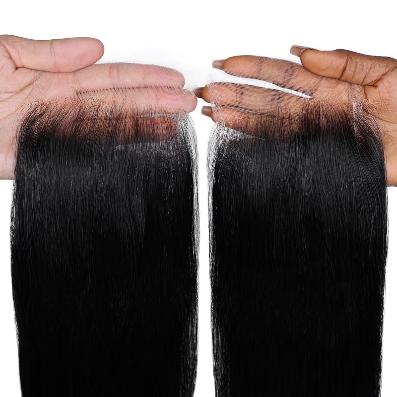 MOCA HAIR 5x5 HD Lace Closure 16 Inch Straight RAW Virgin Human Hair