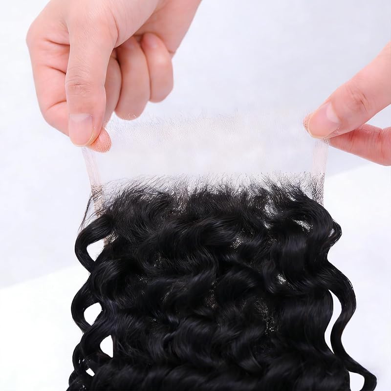 MOCA HAIR 5x5 HD Lace Closure 16 Inch Deep Wave RAW Virgin Human Hair