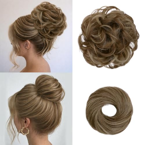 2PCS Messy Bun Hair Pieces Synthetic Hairpieces For Women
