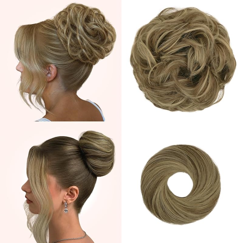 2PCS Messy Bun Hair Pieces Synthetic Hairpieces For Women