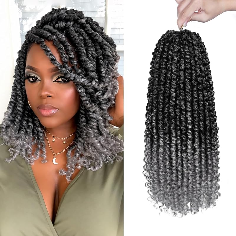 Pre-Twisted Passion Twist Crochet Hair 14Inch for Black Women 8 Pack OTGERY